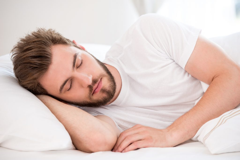 Patient sleeping comfortably Patient sleeping comfortably